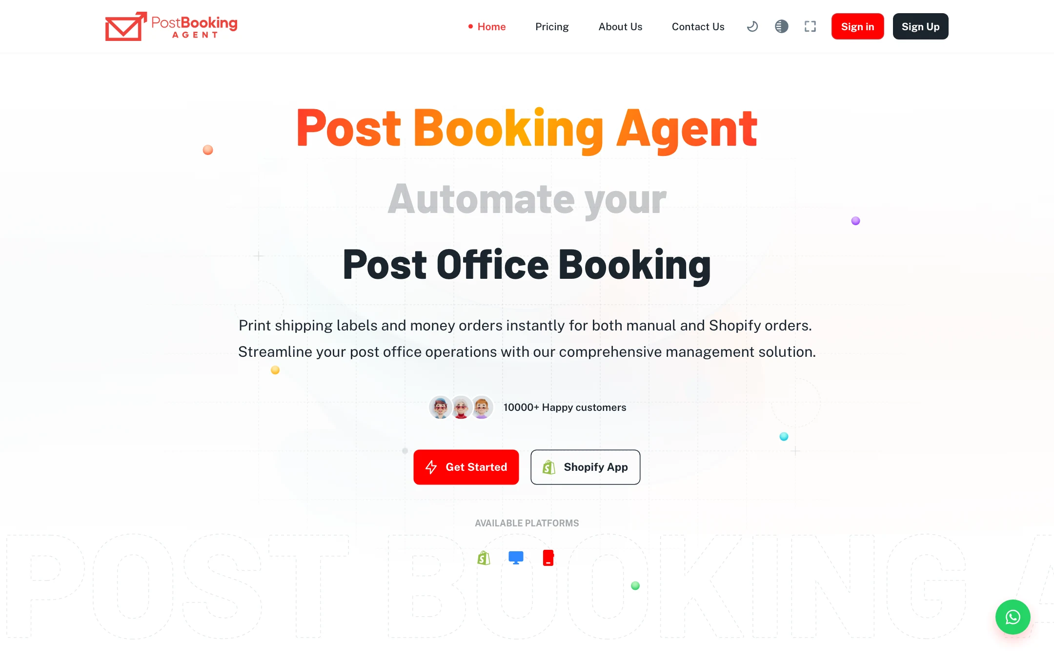 Post Booking Agent — live desktop capture